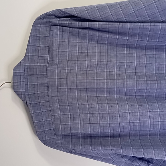 Tommy Hilfiger Blue Plaid Button Up Shirt Men's Size 2XL Wrinkle Free - Picture 4 of 16